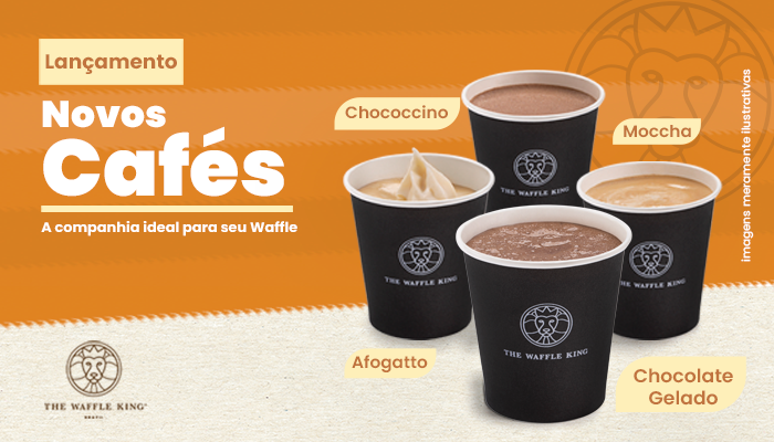 Novos cafés chegam ao cardápio da The Waffle King