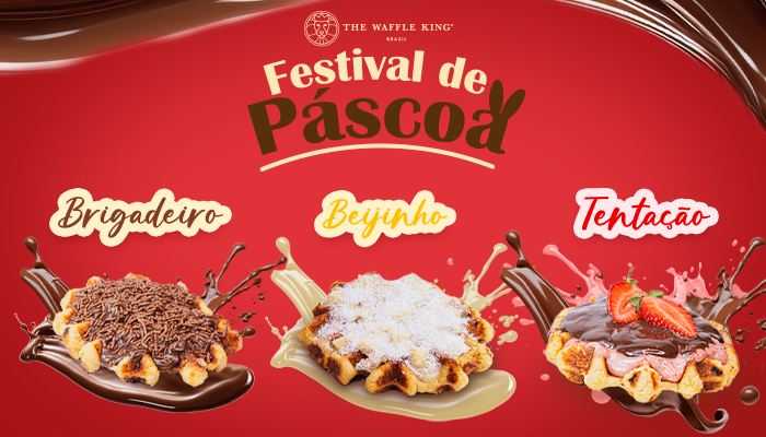 Festival de Páscoa: novidades deliciosas chegam na The Waffle King