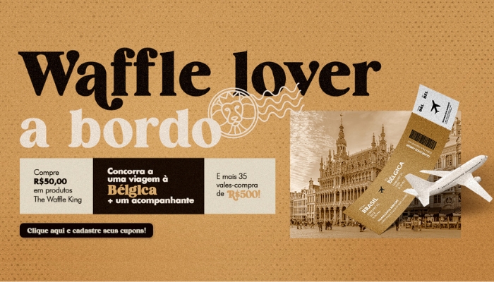 The Waffle king celebra a marca de 100 franquias com o lançamento de campanha